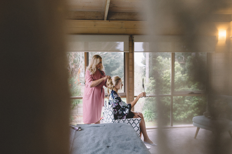 Polperro Wedding | Red Hill, Mornington Peninsula | bride getting ready